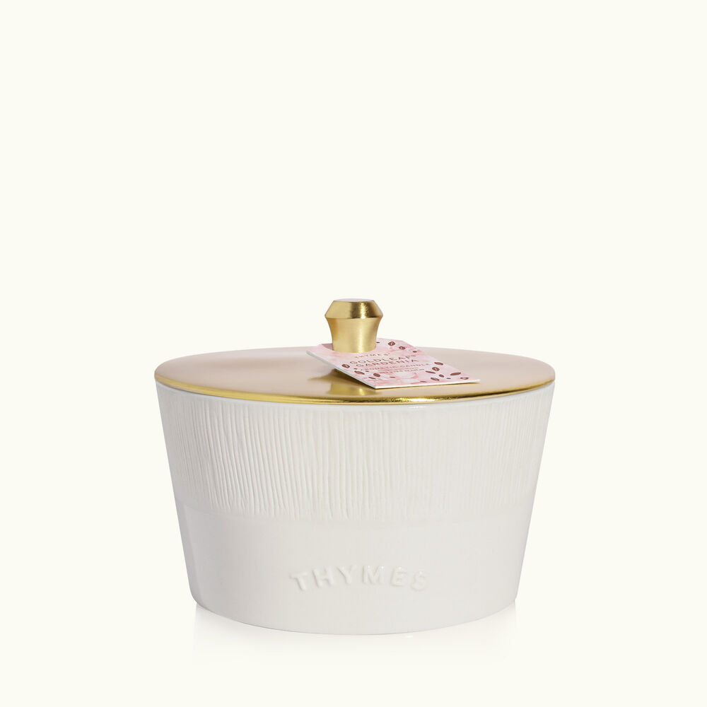 Thymes Goldleaf Gardenia 3-Wick Candle image number 0
